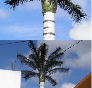 Palm Frond For Camouflaged Telecom Towers