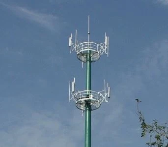 Hot Dipped Galvanized Electric Power Transmission Tubular Tower Monopole Tower