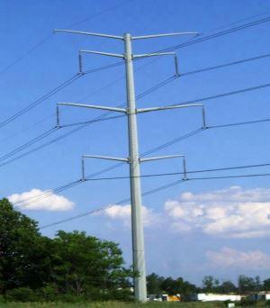 12m Tapered Conical Steel Utility Poles For Electrical Line
