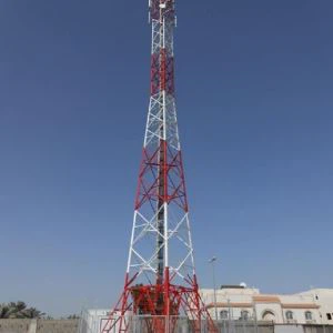 Telecommunications Monopole Steel Tower For Communication