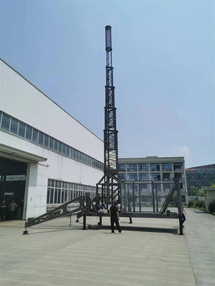 Mobile Cell On Wheels (COW) Trailer Communication Tower