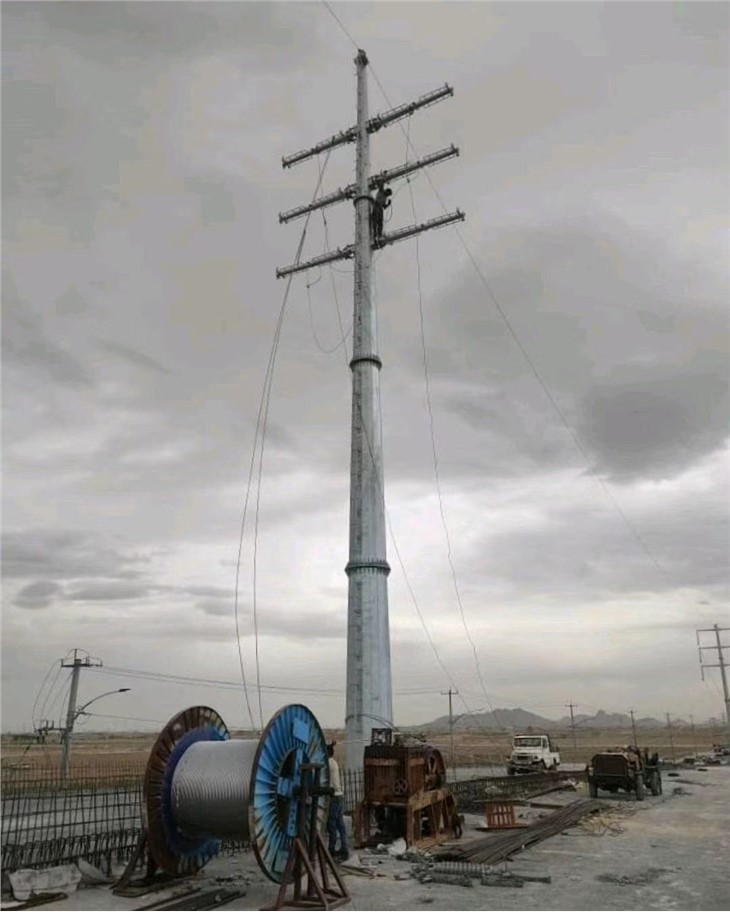 Monopole Tower For Transmission Line