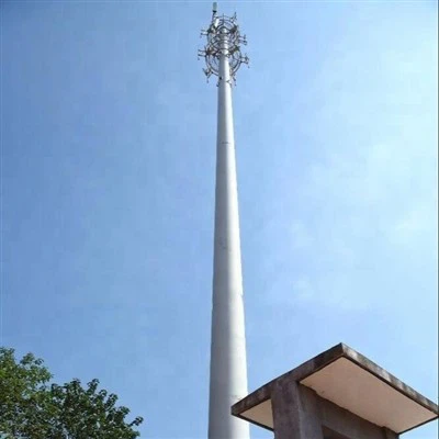 30M Monopole Towers With Galvanized Slip Joint